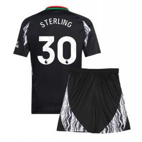 Arsenal Raheem Sterling #30 Borta Kläder Barn 2024-25 Kortärmad (+ Korta byxor)